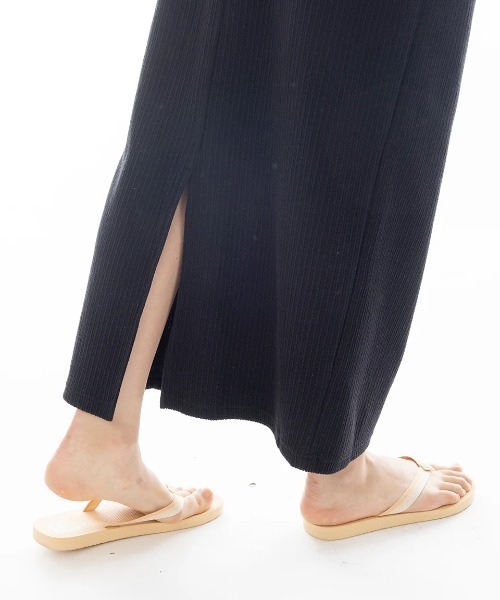 BILLABONG(ビラボン)の「BILLABONG レディース 【CHILLWEAR】 JACQUARD RIB LONG SKIRT スカート 【2025年春夏モデル】/ビラボンウエストゴムドローコード付きスリットロングスカート(スカート・レディース・ブラック/アイボリー/オレンジ系その他・MEDIUM)」の14枚目の写真