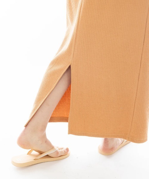 BILLABONG(ビラボン)の「BILLABONG レディース 【CHILLWEAR】 JACQUARD RIB LONG SKIRT スカート 【2025年春夏モデル】/ビラボンウエストゴムドローコード付きスリットロングスカート(スカート・レディース・ブラック/アイボリー/オレンジ系その他・MEDIUM)」の22枚目の写真