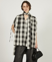 PRANK PROJECT チェック柄長袖シャツ PRANK PROJECT｜フーデッドチェックシャツ / Hooded Check Shirt