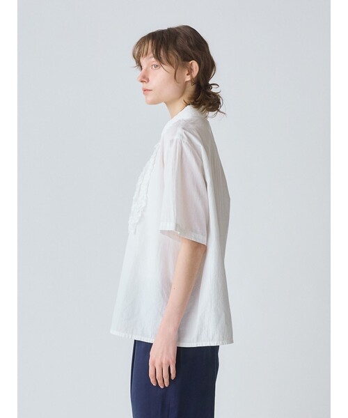MidiUmi 今季完売フロントフリルシャツ MARcourt｜MidiUmi フロントフリルシャツ | Rakuten Fashion