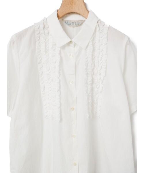 MidiUmi 今季完売フロントフリルシャツ MARcourt｜MidiUmi フロントフリルシャツ | Rakuten Fashion