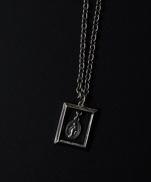 WEGO(ウィゴー)の「WEGO/フレームモチーフネックレス(ネックレス・メンズ・その他1/その他2・FREE)」の1枚目の写真