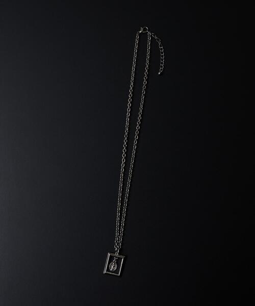 WEGO(ウィゴー)の「WEGO/フレームモチーフネックレス(ネックレス・メンズ・その他1/その他2・FREE)」の3枚目の写真