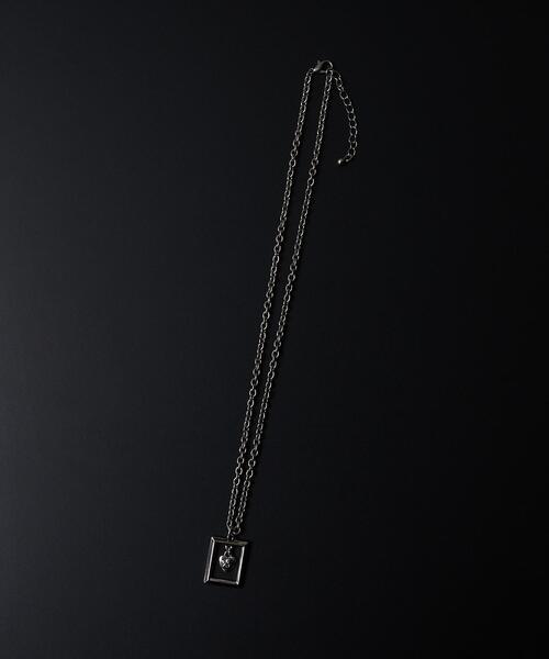 WEGO(ウィゴー)の「WEGO/フレームモチーフネックレス(ネックレス・メンズ・その他1/その他2・FREE)」の4枚目の写真