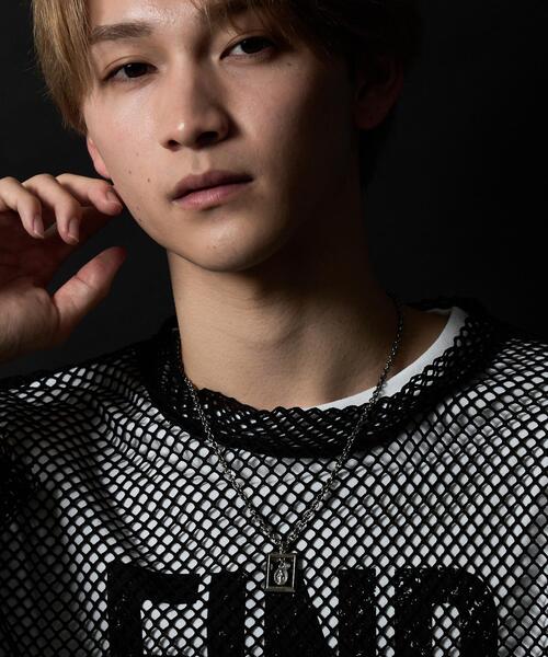 WEGO(ウィゴー)の「WEGO/フレームモチーフネックレス(ネックレス・メンズ・その他1/その他2・FREE)」の5枚目の写真