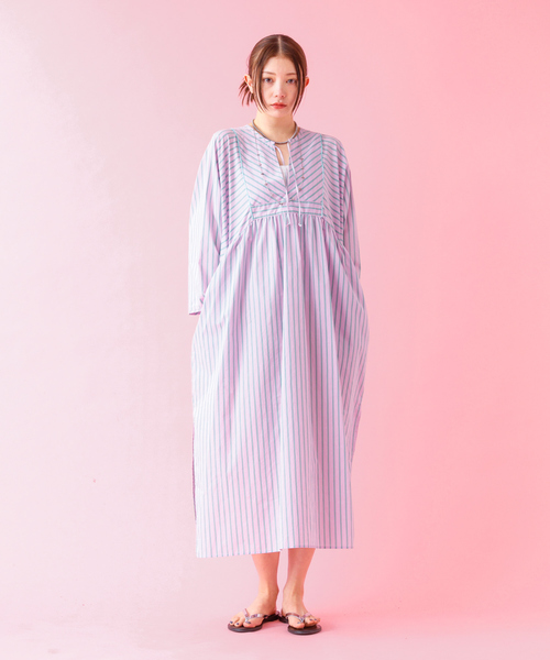 Rouge vif la cle（ルージュヴィフラクレ）の「【Le Melange/ル・メランジュ】ストライプスワンピース/ワンピース/ストライプ【WEB限定】（ワンピース・レディース・ピンク・フリー）」の12枚目の写真