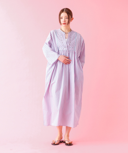 Rouge vif la cle（ルージュヴィフラクレ）の「【Le Melange/ル・メランジュ】ストライプスワンピース/ワンピース/ストライプ【WEB限定】（ワンピース・レディース・ピンク・フリー）」の11枚目の写真