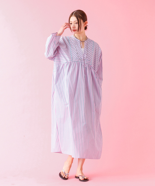 Rouge vif la cle（ルージュヴィフラクレ）の「【Le Melange/ル・メランジュ】ストライプスワンピース/ワンピース/ストライプ【WEB限定】（ワンピース・レディース・ピンク・フリー）」の10枚目の写真