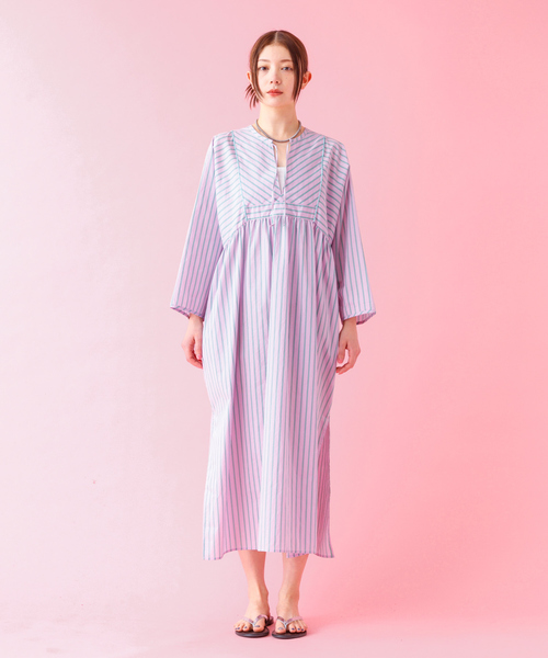 Rouge vif la cle（ルージュヴィフラクレ）の「【Le Melange/ル・メランジュ】ストライプスワンピース/ワンピース/ストライプ【WEB限定】（ワンピース・レディース・ピンク・フリー）」の9枚目の写真