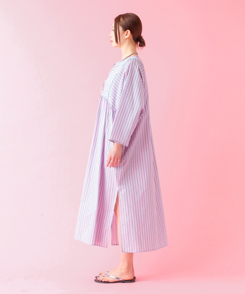 Rouge vif la cle（ルージュヴィフラクレ）の「【Le Melange/ル・メランジュ】ストライプスワンピース/ワンピース/ストライプ【WEB限定】（ワンピース・レディース・ピンク・フリー）」の8枚目の写真