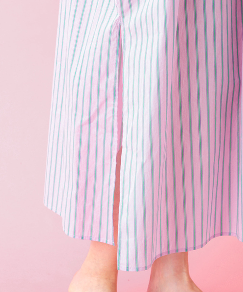 Rouge vif la cle（ルージュヴィフラクレ）の「【Le Melange/ル・メランジュ】ストライプスワンピース/ワンピース/ストライプ【WEB限定】（ワンピース・レディース・ピンク・フリー）」の4枚目の写真