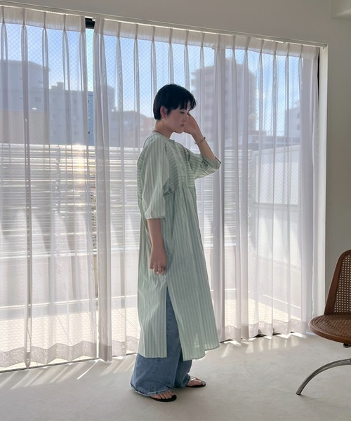 Rouge vif la cle（ルージュヴィフラクレ）の「【Le Melange/ル・メランジュ】ストライプスワンピース/ワンピース/ストライプ【WEB限定】（ワンピース・レディース・ピンク・フリー）」の16枚目の写真