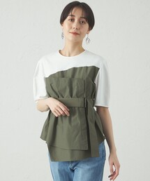 CAST:（キャストコロン）の「【1枚で着映える】ビスチェコンビカットソー（Tシャツ/カットソー）」