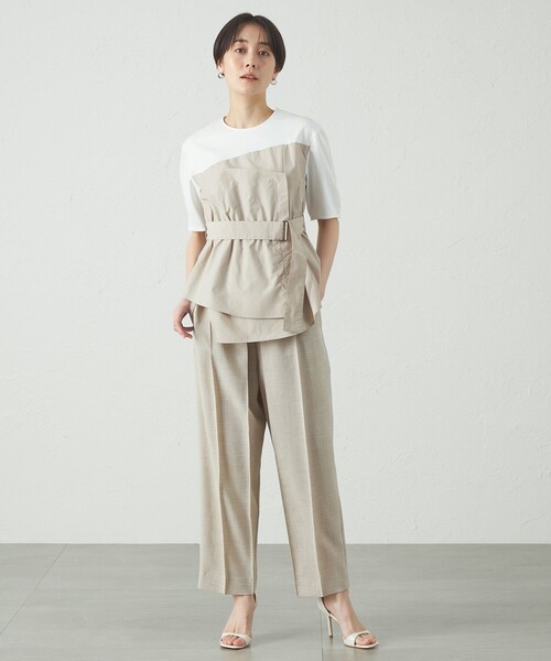 CAST:（キャストコロン）の「【1枚で着映える】ビスチェコンビカットソー（Tシャツ/カットソー・レディース・ブラック/ネイビー/グリーン系その他7・M）」の11枚目の写真