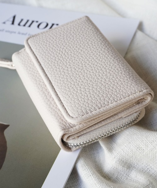 ammy.（エイミードット）の「【 ammy. / エイミードット 】 三つ折り 財布 / ミニ ウォレット（財布・レディース・グリーン/モカ/アイボリー/ブラック/ピンクベージュ/ブルー・FREE）」の15枚目の写真