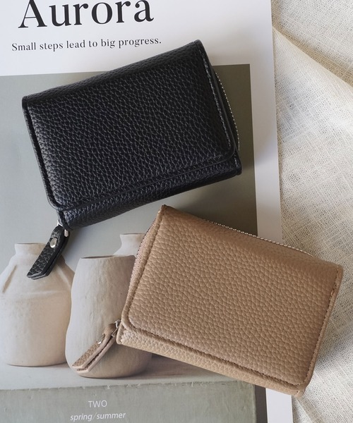 ammy.（エイミードット）の「【 ammy. / エイミードット 】 三つ折り 財布 / ミニ ウォレット（財布・レディース・グリーン/モカ/アイボリー/ブラック/ピンクベージュ/ブルー・FREE）」の13枚目の写真