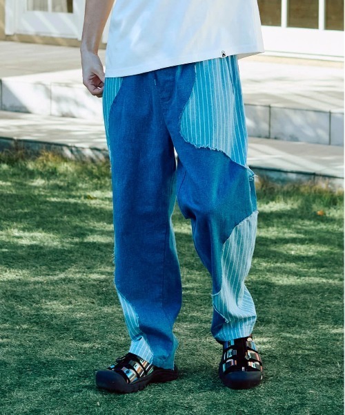 go slow caravan(ゴースローキャラバン)の「グネグネ切替イージーアンクルパンツ(その他パンツ・メンズ・ダークグリーン/ベージュ/インディゴブルー・MEDIUM/X-LARGE/LARGE)」の5枚目の写真
