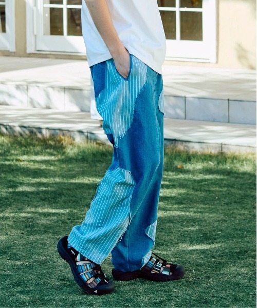 go slow caravan(ゴースローキャラバン)の「グネグネ切替イージーアンクルパンツ(その他パンツ・メンズ・ダークグリーン/ベージュ/インディゴブルー・MEDIUM/X-LARGE/LARGE)」の6枚目の写真