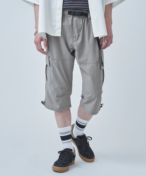 OUTDOOR PRODUCTS（アウトドアプロダクツ）の「【OUTDOOR PRODUCTS】カーゴパンツ メンズ ７分丈 ショートパンツ ストレッチ 084640（カーゴパンツ・メンズ・ブラック/ネイビー/カーキ/グレイッシュベージュ・LL/M/L）」の5枚目の写真