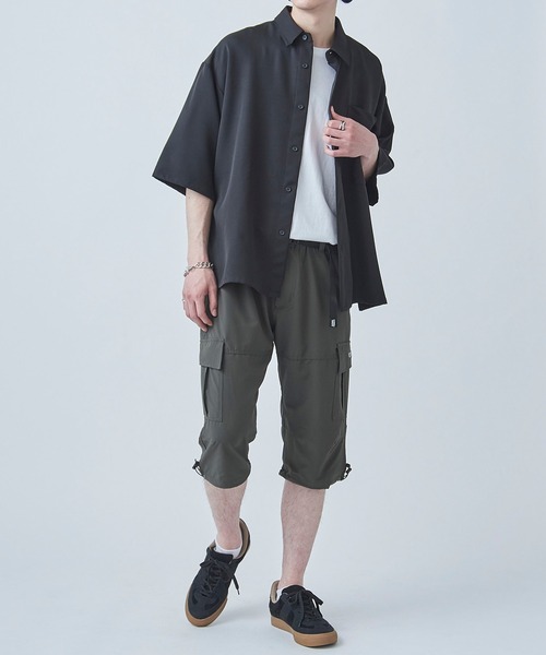 OUTDOOR PRODUCTS（アウトドアプロダクツ）の「【OUTDOOR PRODUCTS】カーゴパンツ メンズ ７分丈 ショートパンツ ストレッチ 084640（カーゴパンツ・メンズ・ブラック/ネイビー/カーキ/グレイッシュベージュ・LL/M/L）」の11枚目の写真