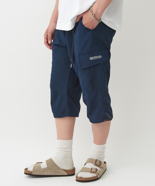 OUTDOOR PRODUCTS(アウトドアプロダクツ)の「【OUTDOOR PRODUCTS】カーゴパンツ メンズ 7分丈 ショートパンツ ストレッチ 084640(カーゴパンツ・メンズ・ブラック/ネイビー/カーキ/グレイッシュベージュ・LL/M/L)」の18枚目の写真