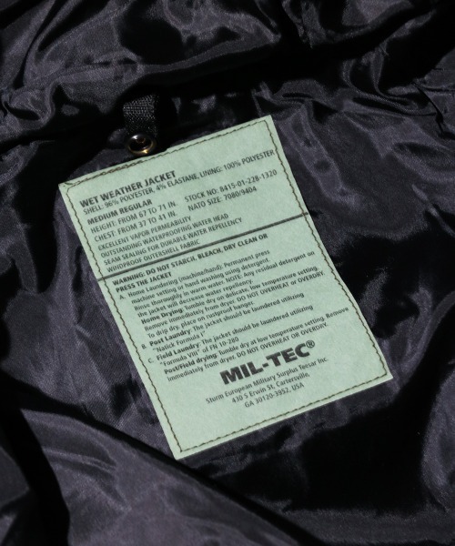 MILITARY(ミリタリー)の「U.S MILITARY / ユーエスミリタリー MIL-TEC GEN1 ECWCS LEVEL6 JACKET & LEVEL3 FLEECE FULL SET レベル6 フルセット(ブルゾン・メンズ・ブラック/オリーブ・MEDIUM/LARGE/X-LARGE)」の13枚目の写真