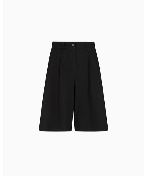 ARMANI EXCHANGE(アルマーニエクスチェンジ)の「【A|X アルマーニ エクスチェンジ】ブラックデニム バギーバミューダパンツ(デニムパンツ・レディース・ブラック・0/4/2)」の6枚目の写真