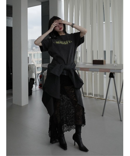 Darich(ダーリッチ)の「NATURAL RECREATIONTシャツ(Tシャツ/カットソー・レディース・チャコールグレー/ホワイト/ネイビー・FREE)」の22枚目の写真