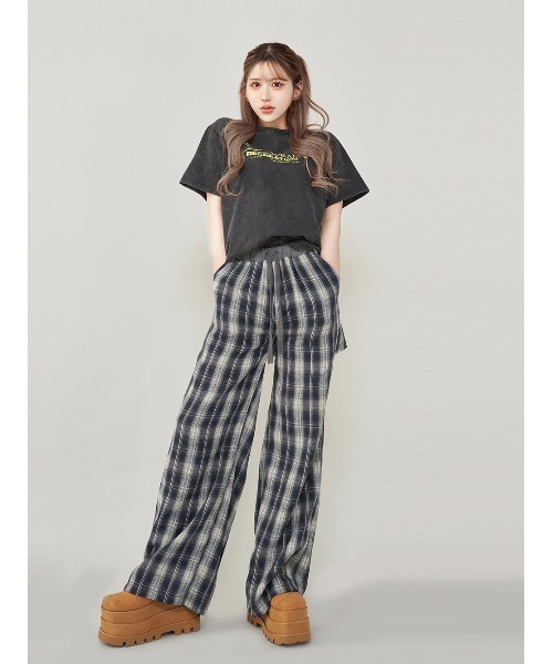 Darich(ダーリッチ)の「NATURAL RECREATIONTシャツ(Tシャツ/カットソー・レディース・チャコールグレー/ホワイト/ネイビー・FREE)」の4枚目の写真