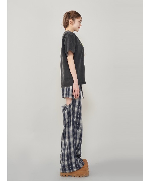 Darich(ダーリッチ)の「NATURAL RECREATIONTシャツ(Tシャツ/カットソー・レディース・チャコールグレー/ホワイト/ネイビー・FREE)」の5枚目の写真