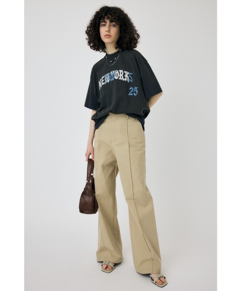 MOUSSY(マウジー)の「NETWORKS FADED Tシャツ(Tシャツ/カットソー・レディース・ブラック/ライトブルー・FREE)」の4枚目の写真