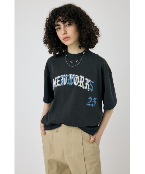 MOUSSY(マウジー)の「NETWORKS FADED Tシャツ(Tシャツ/カットソー・レディース・ブラック/ライトブルー・FREE)」の7枚目の写真