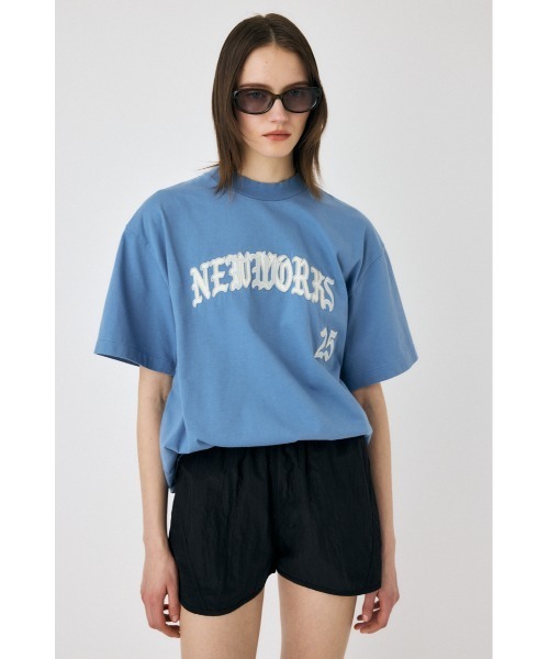 MOUSSY(マウジー)の「NETWORKS FADED Tシャツ(Tシャツ/カットソー・レディース・ブラック/ライトブルー・FREE)」の10枚目の写真
