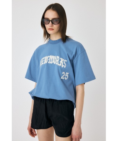 MOUSSY(マウジー)の「NETWORKS FADED Tシャツ(Tシャツ/カットソー・レディース・ブラック/ライトブルー・FREE)」の14枚目の写真