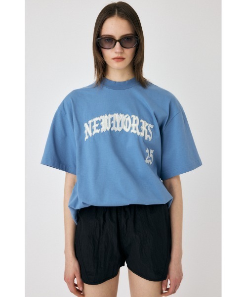 MOUSSY(マウジー)の「NETWORKS FADED Tシャツ(Tシャツ/カットソー・レディース・ブラック/ライトブルー・FREE)」の15枚目の写真