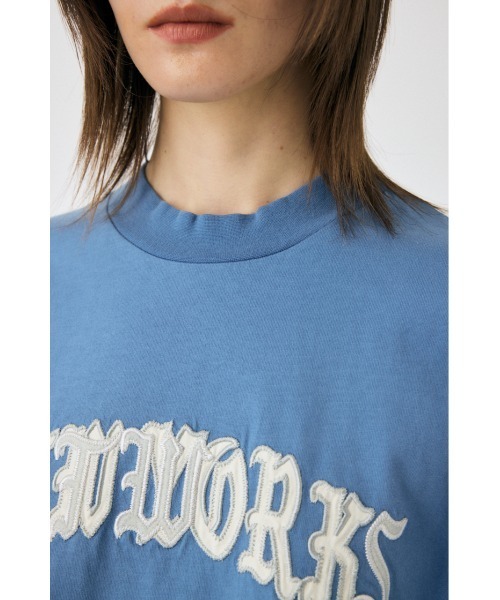 MOUSSY(マウジー)の「NETWORKS FADED Tシャツ(Tシャツ/カットソー・レディース・ブラック/ライトブルー・FREE)」の19枚目の写真