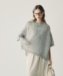 PUAL CE CIN | ミックステープヤーン2WAYニット(カーディガン/ボレロ)