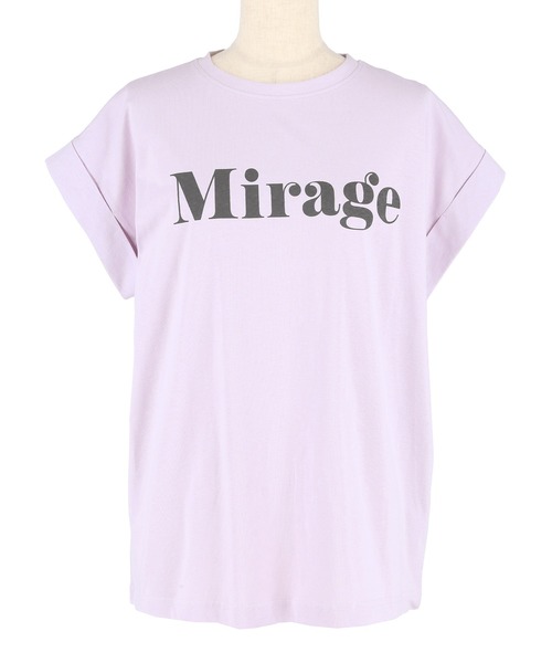 セール】フレンチスリーブロゴプリントTシャツ（Tシャツ