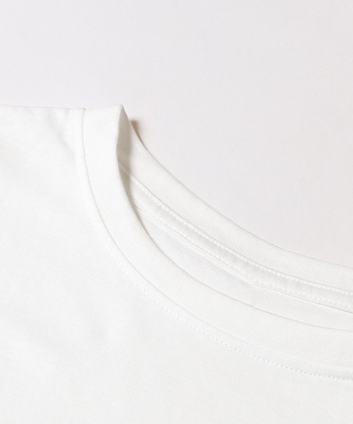 coca(coca)(コカ)の「フレンチスリーブロゴプリントTシャツ(Tシャツ/カットソー・レディース・グレイッシュベージュ/チャコール/A/B/オートミール/ラベンダー/ライトグリーン/アイボリー・S/M/L/XL)」の17枚目の写真