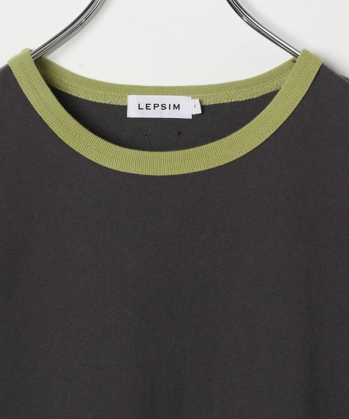LEPSIM（レプシィム）の「リンガーT　324450（Tシャツ/カットソー・レディース・オレンジ/チャコールグレー/アイボリー・FREE）」の18枚目の写真