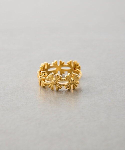 LIVETART（リヴェタート）の「フラワーサークルピアス（ピアス（両耳用）・レディース・ゴールド・FREE）」の4枚目の写真