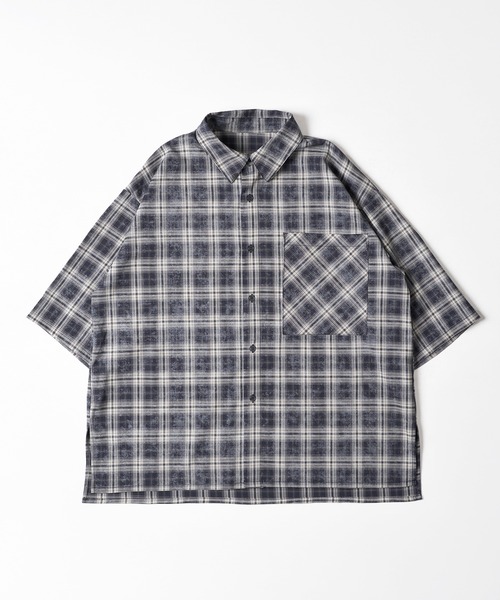 激レア 美品 CUNE オンブレ チェックシャツ キューン VINTAGEWASHED OMBRE CHECK SHIRT/ヴィンテージ加工オンブレ