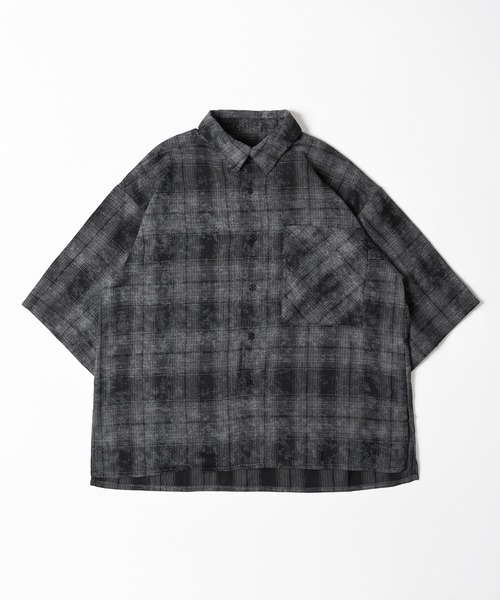 VINTAGEWASHED OMBRE CHECK SHIRT/ヴィンテージ加工オンブレ