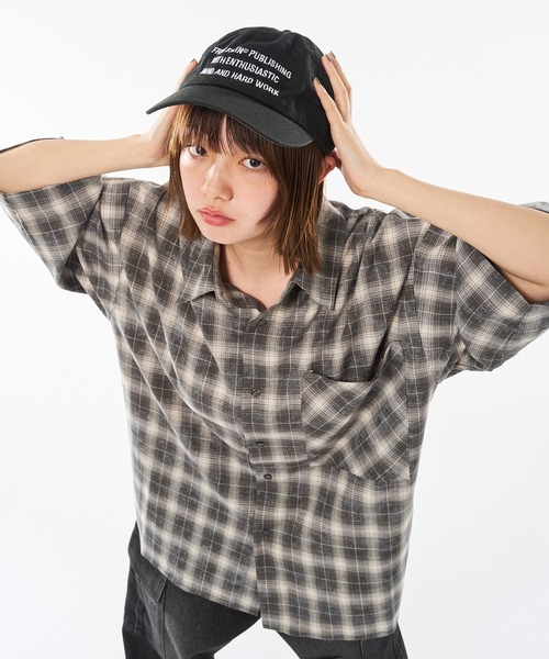 kutir(クティール)の「VINTAGEWASHED OMBRE CHECK SHIRT/ヴィンテージ加工オンブレチェックシャツ(シャツ/ブラウス・メンズ・ネイビー/ブラック/グレー・MEDIUM/LARGE)」の16枚目の写真
