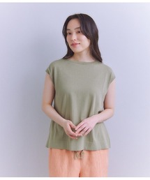 SIPULI | ［SNOW FLAKE COTTON］ フレンチスリーブニット(ニット/セーター)