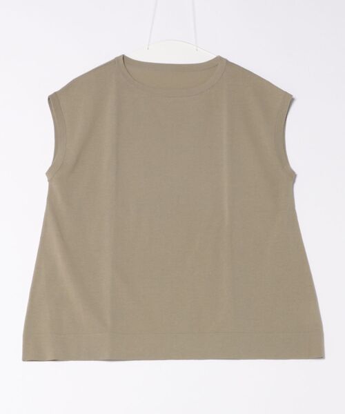 SIPULI（シプリ）の「［SNOW FLAKE COTTON］ フレンチスリーブニット（ニット/セーター・レディース・ブラック/カーキ・2）」の8枚目の写真