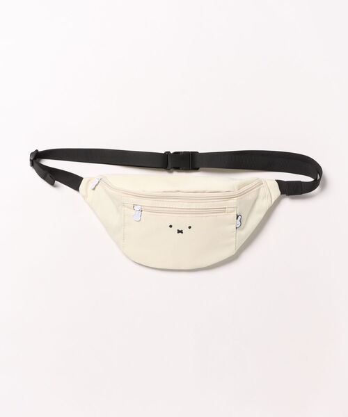 Miffy( ミッフィー)の「【miffy/ミッフィー】 ウエストバッグ フェイスデザイン(ボディバッグ/ウエストポーチ・レディース・ライトブルー/ブラック/ベージュ/ブラウン系その他/アイボリー・FREE)」の2枚目の写真