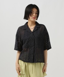 BAYFLOW | オープンカラーレースシャツ(シャツ/ブラウス)