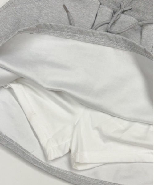Per sist ence（パーシエンス）の「スウェットミニスカパン（スカート・レディース・ブラック/グレー/ホワイト・LARGE/MEDIUM）」の19枚目の写真