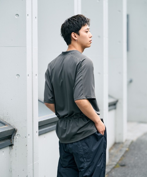 THE BOLDMAN(ザ ボールドマン)の「Drawcord Tee / ドローコードTシャツ(Tシャツ/カットソー・メンズ・ブラック/チャコールグレー・LARGE/MEDIUM)」の10枚目の写真